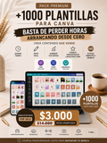 Pack Canva +1000 Plantillas Editables para Emprendedores y Negocios