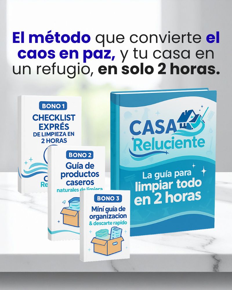 CASA RELUCIENTE: La guía para limpiar todo en 2 horas